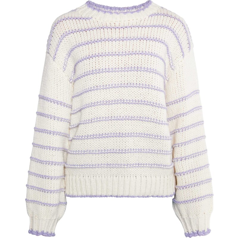 DreiMaster Maritim Sveter Grassland orgovánová / biela ako vlna 54263525