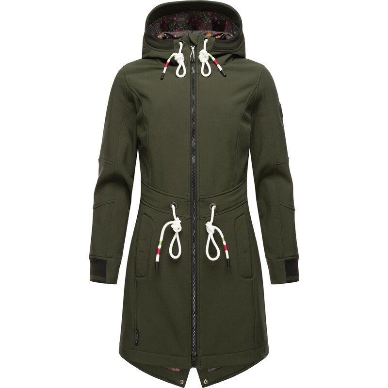 MARIKOO Funkčný kabát Mount Furnica kaki / biela 54268858