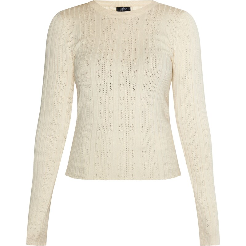 usha BLACK LABEL Sveter Nowles krémová 54263724