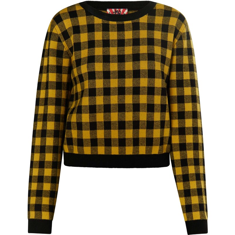 myMo ROCKS Sveter Ucy žltá / čierna 54263697