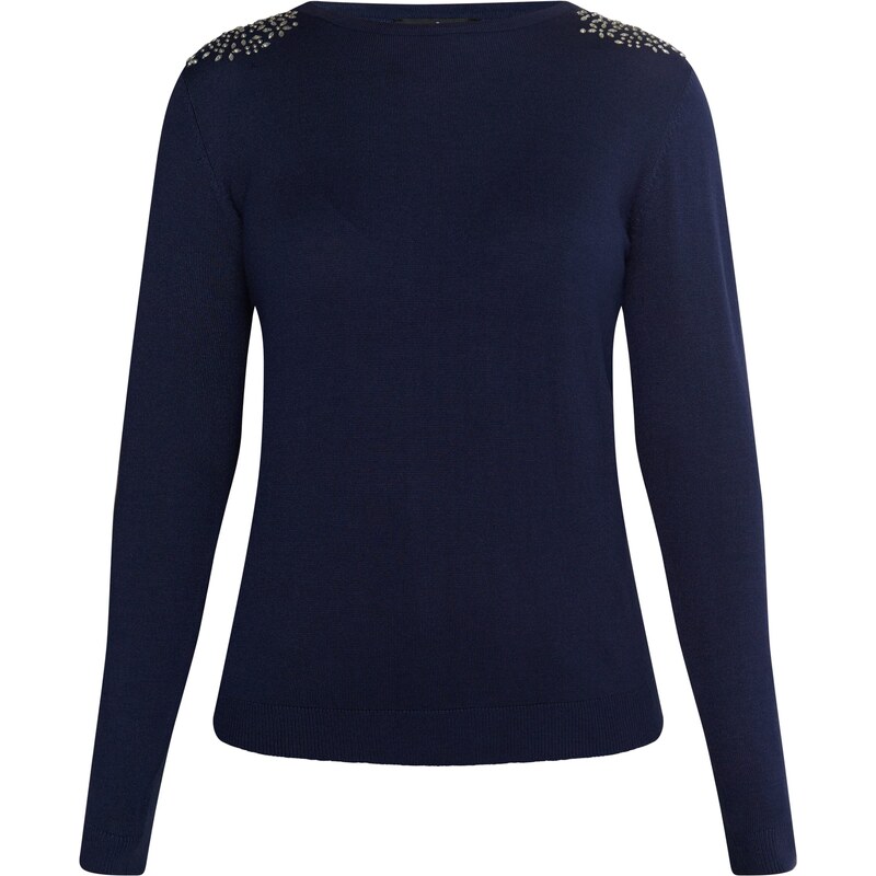 usha BLACK LABEL Sveter Nowles námornícka modrá 54263703