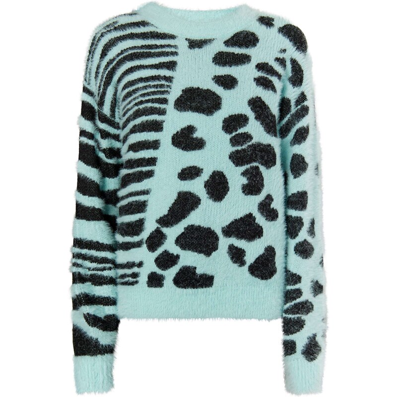 MYMO Sveter Biany mätová / čierna 54266986