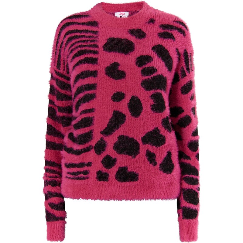 MYMO Sveter Biany tmavoružová / čierna 54266964