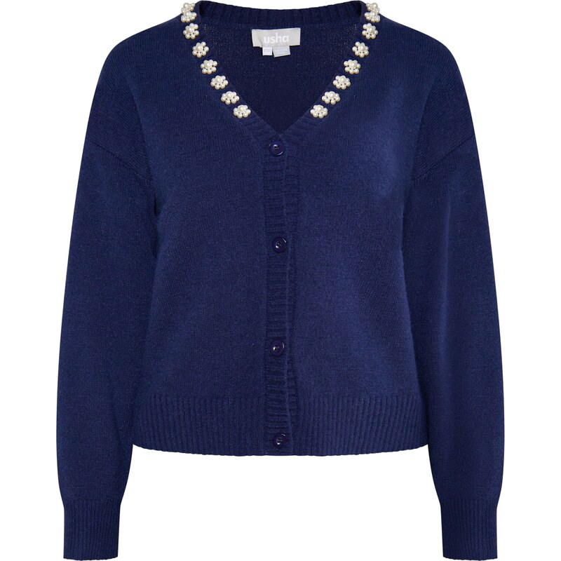 Usha Kardigán Sivene námornícka modrá / perlovo biela 54268450