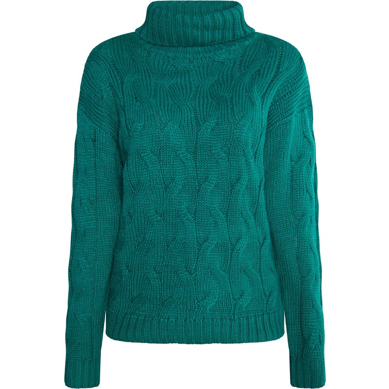 MYMO Sveter Biany smaragdová 54269958