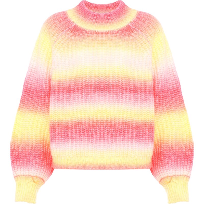 MYMO Sveter žltá / purpurová / pastelovo ružová 54270208