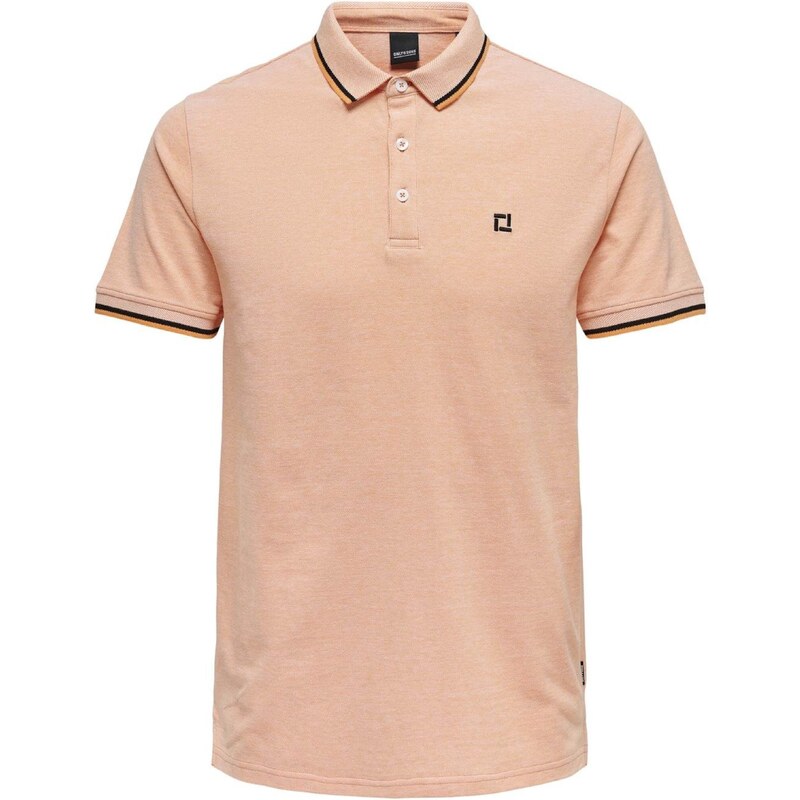 Only & Sons Tričko ONSFletcher marhuľová / čierna 53451939