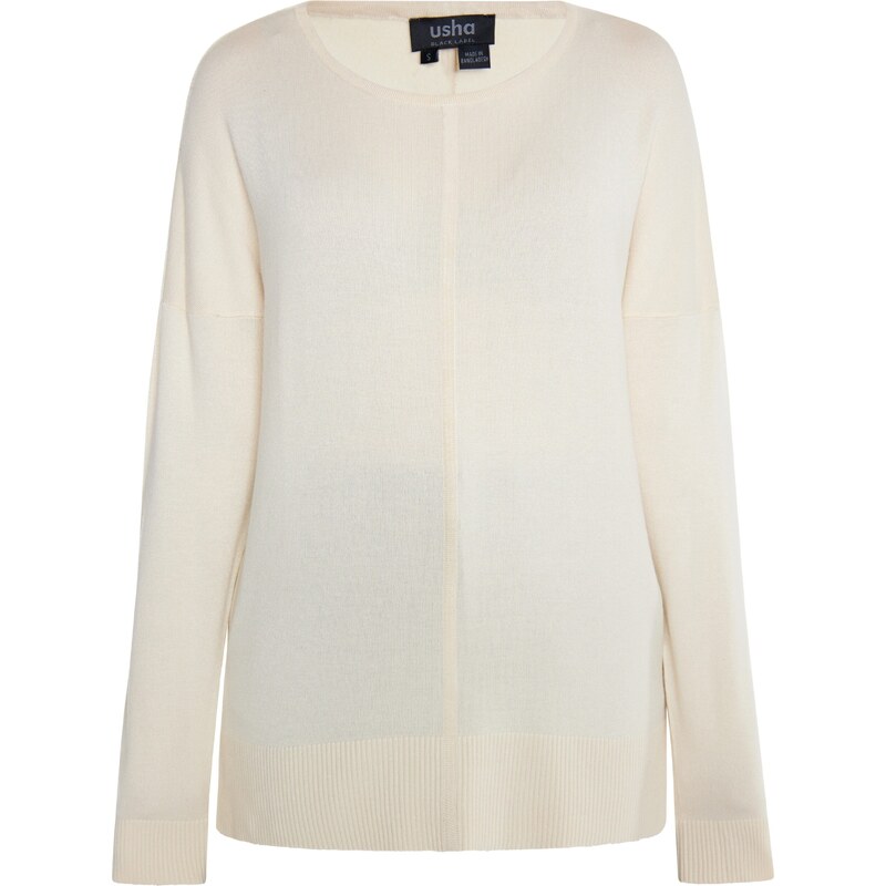 usha BLACK LABEL Sveter Nowles krémová 54270826