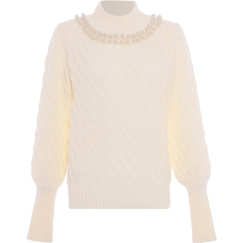 faina Sveter biela ako vlna 54265041