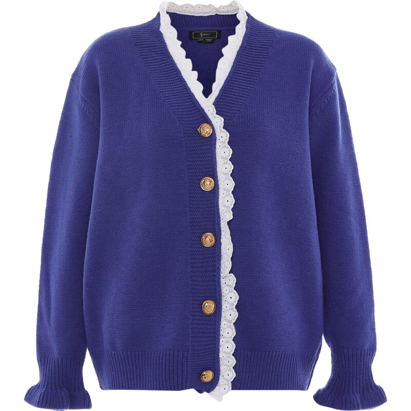 faina Kardigán modrá / biela 54265019