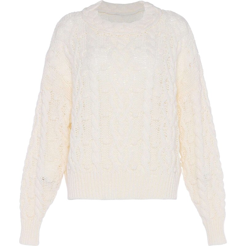 faina Sveter biela ako vlna 54265262