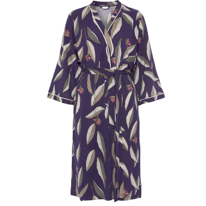 LASCANA Župan sivá / tmavofialová / svetloružová / biela 54265393