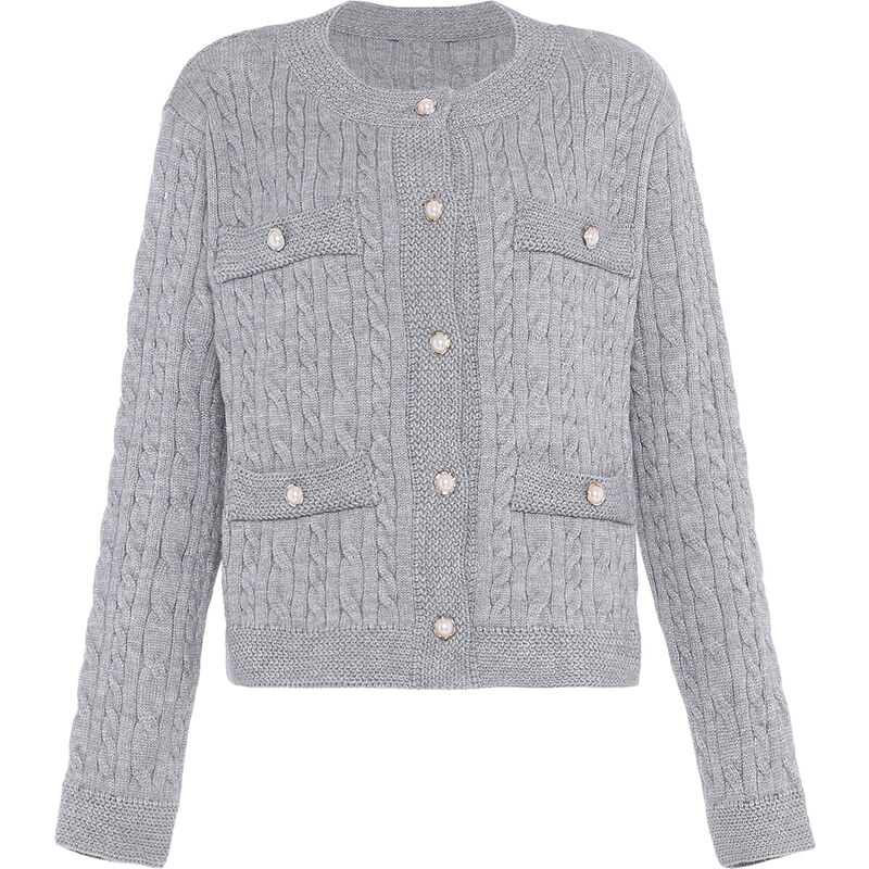 faina Kardigán zlatá / svetlosivá 65868565