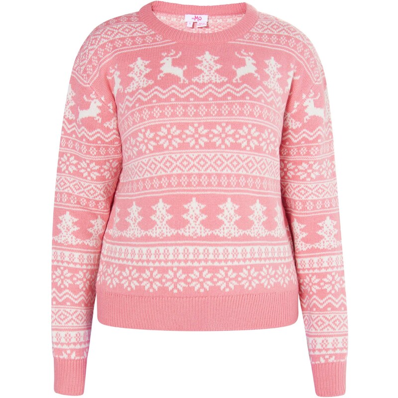 MYMO Sveter Biany svetloružová / biela 54274614