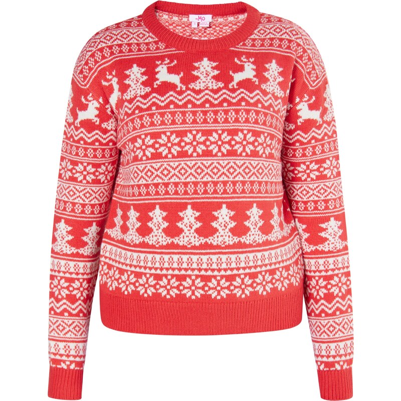 MYMO Sveter Biany červená / biela 54274632