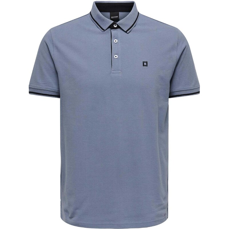 Only & Sons Tričko ONSFletcher modrosivá / čierna 53451961