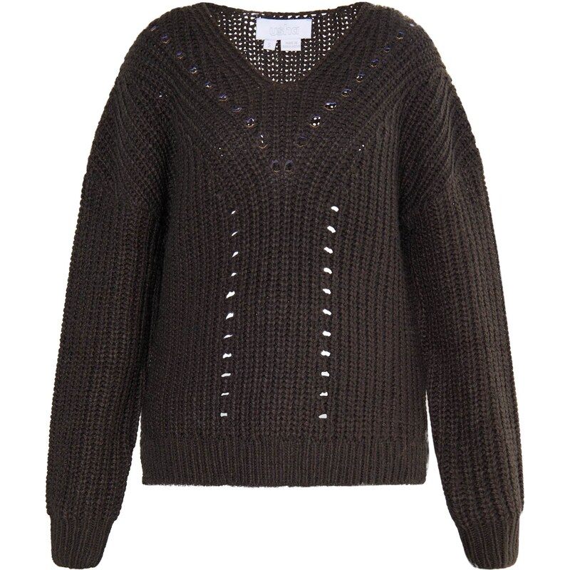 usha WHITE LABEL Sveter Teylon tmavohnedá 54279198