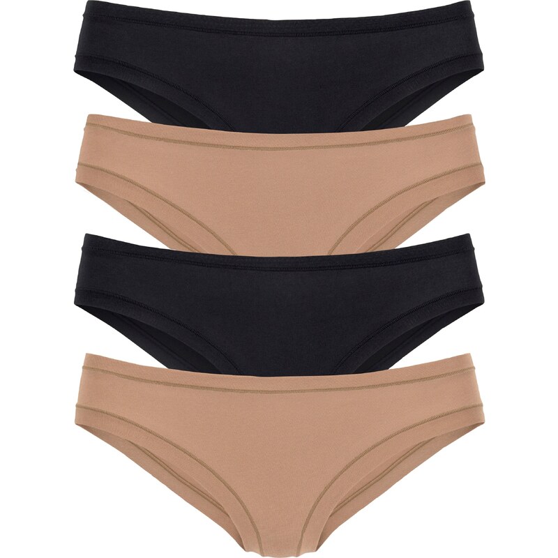 LASCANA Nohavičky farba ťavej srsti / čierna 54279549