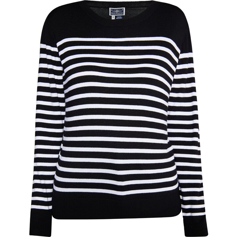 DreiMaster Maritim Sveter čierna / biela 54267450