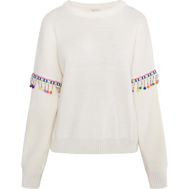 IZIA Sveter Hoona modrá / zelená / ružová / biela ako vlna 54268297