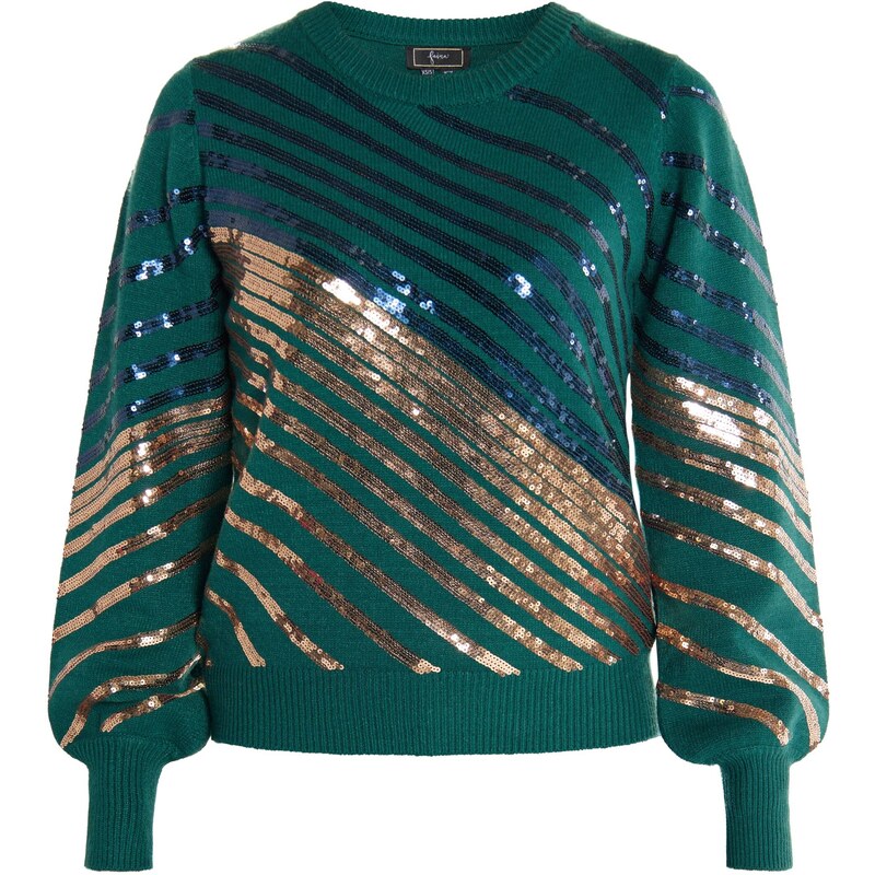 faina Sveter Ikita zlatá / smaragdová 54268253