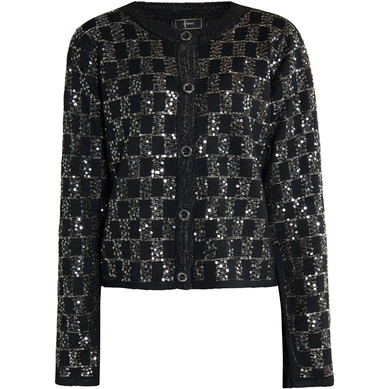 faina Kardigán čierna / strieborná 54268361