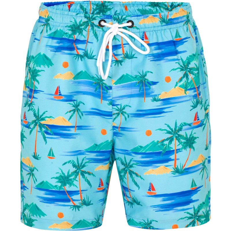 Jimmy Sanders Plavecké šortky farba ťavej srsti / svetlomodrá / 54321227