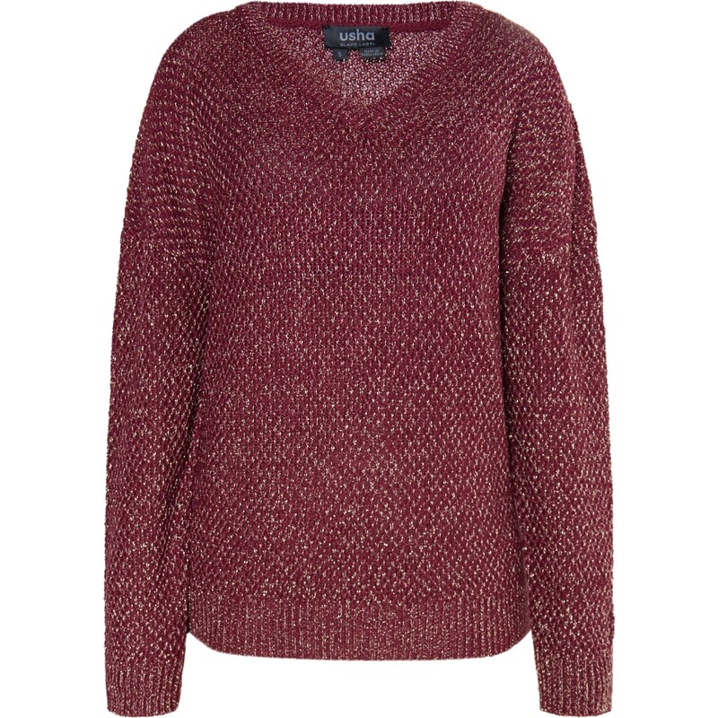 usha BLACK LABEL Sveter vínovo červená 54269492