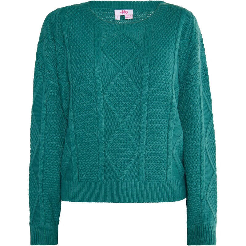 MYMO Sveter Biany nefritová 54269955