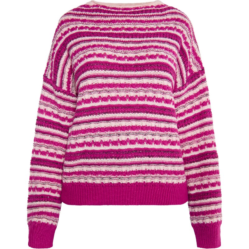 IZIA Sveter ružová / čierna / biela 54270260