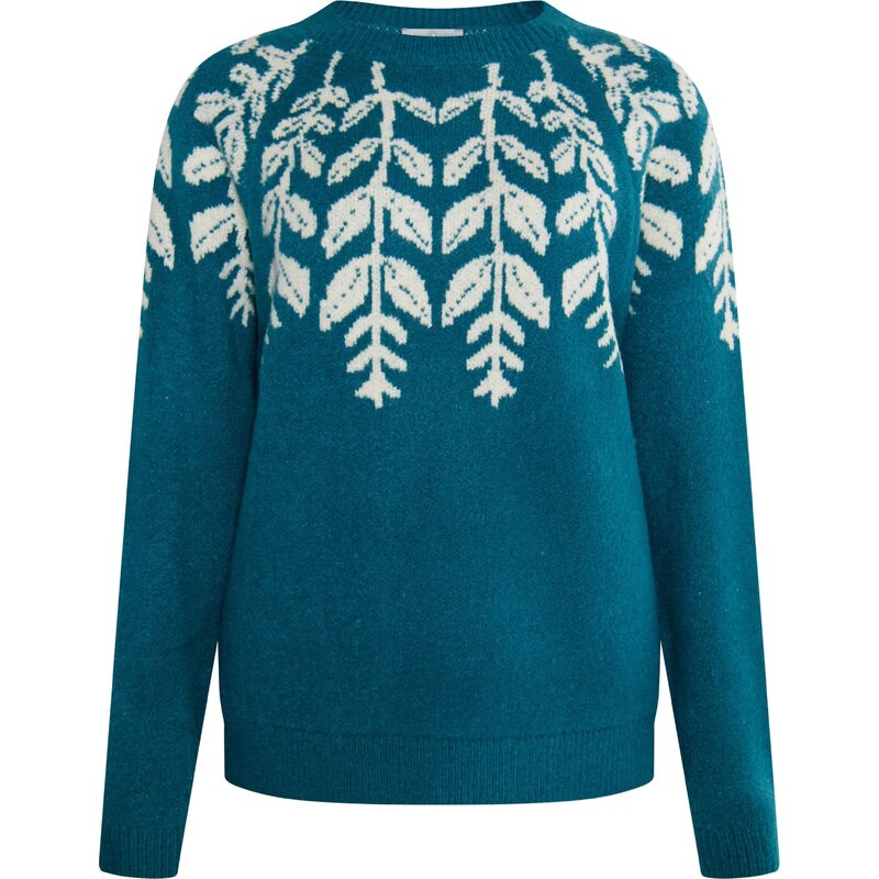 Usha Sveter Lurea petrolejová / prírodná biela 54270807