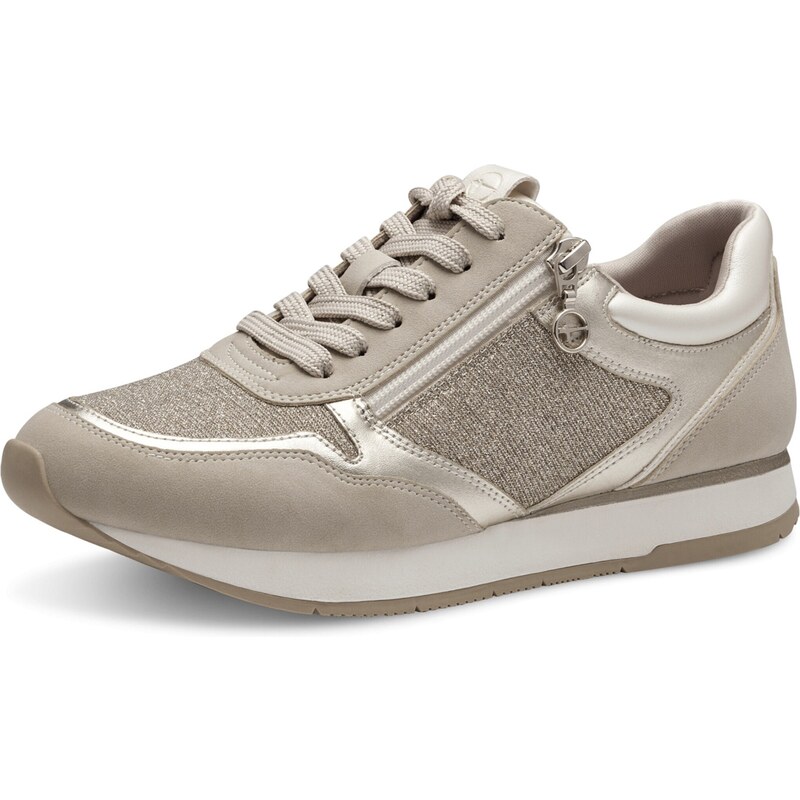 Tamaris Nízke tenisky béžová / strieborná 52850857