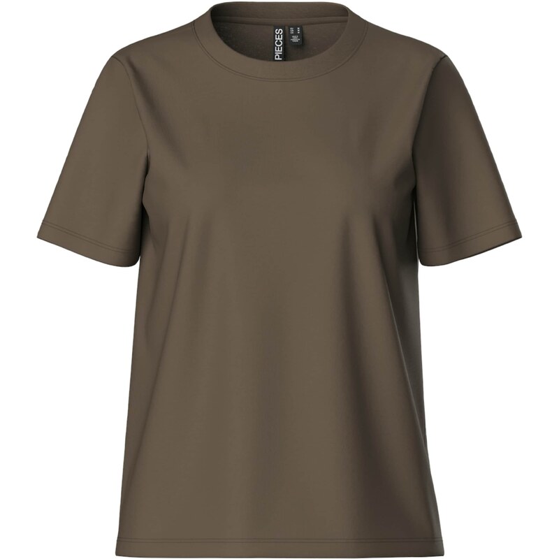PIECES Tričko RIA tmavohnedá 54326695