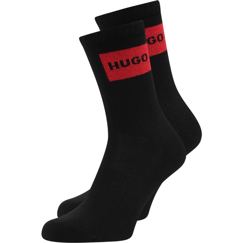 HUGO Ponožky červená / čierna 52704627