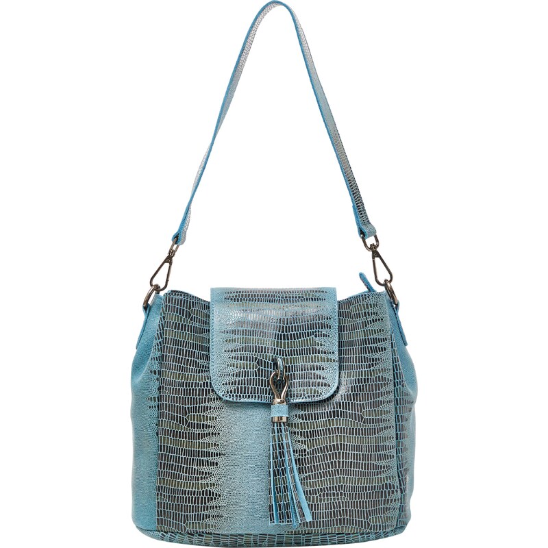 faina Kabelka na rameno tyrkysová / čierna 55751655
