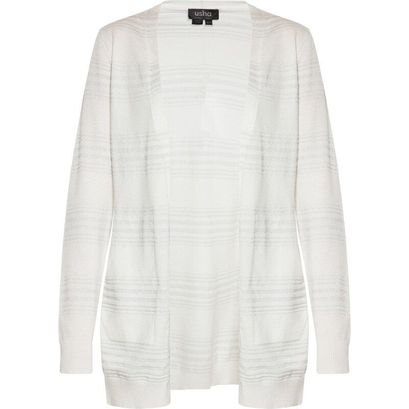 usha BLACK LABEL Kardigán biela ako vlna 54298895
