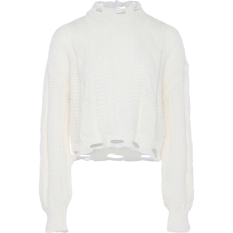 MYMO Sveter biela ako vlna 54299676