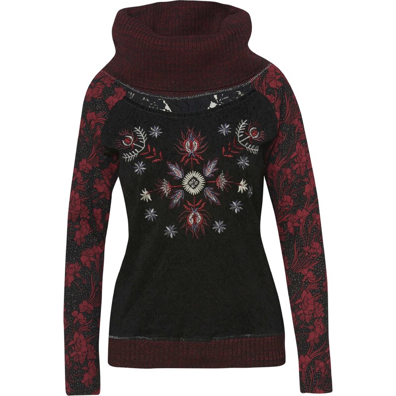 KOROSHI Tričko červená / bordová / čierna / biela 54276466