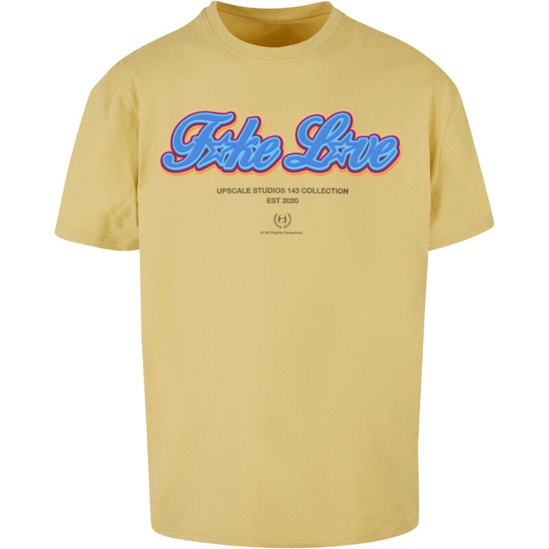 MT Upscale Tričko F*ke L*ve azúrová / žltá / oranžová / čierna 54288163
