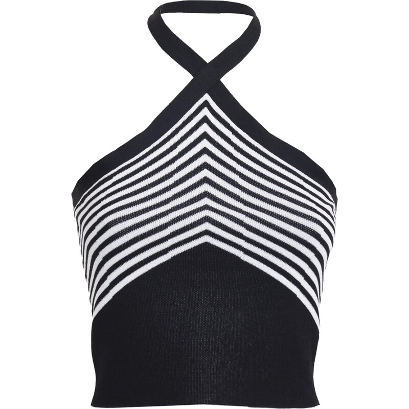 Influencer Top čierna / biela 54276662