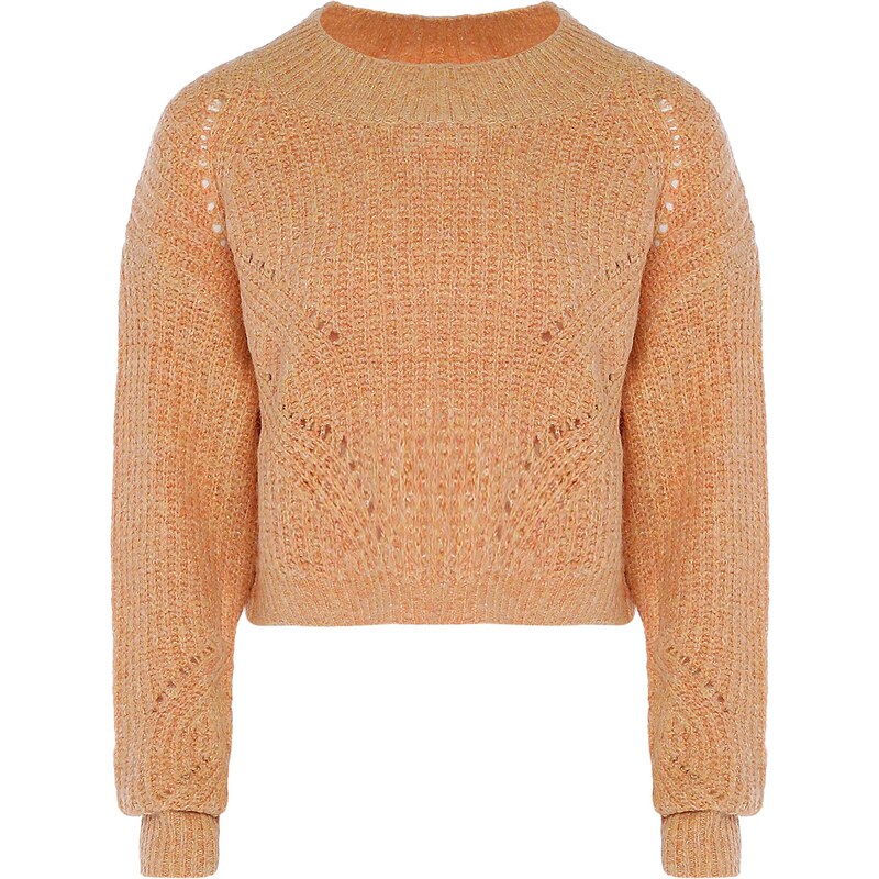 swirly Sveter oranžová melírovaná 54276950