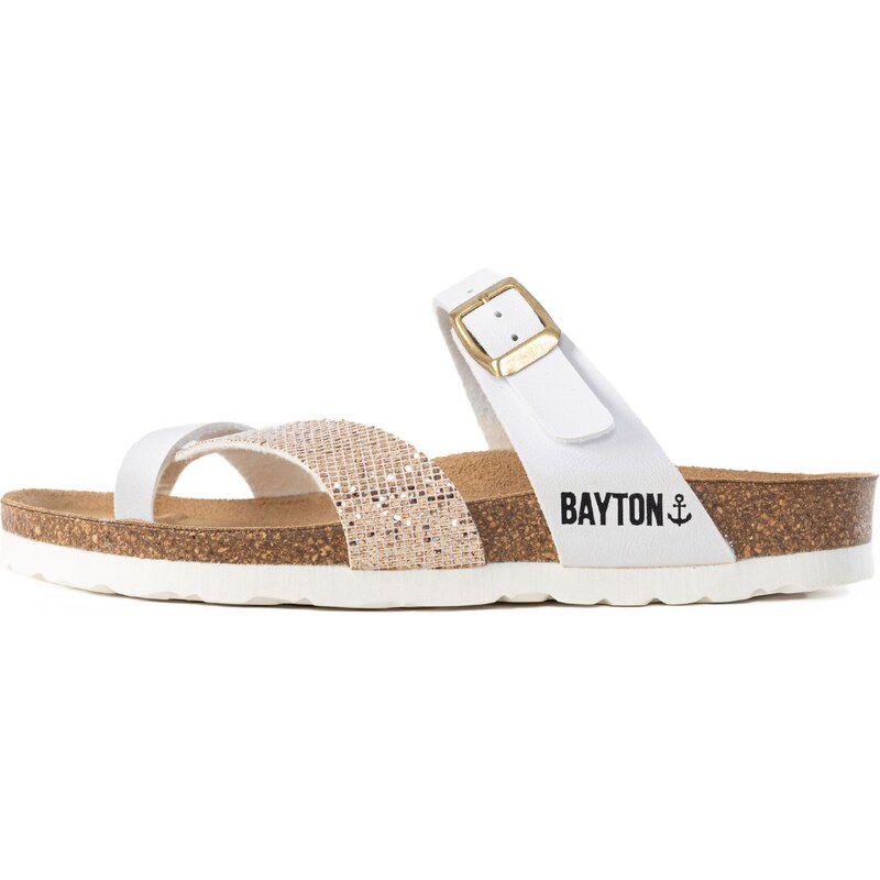 Bayton Šľapky Diane zlatá / biela 54302511