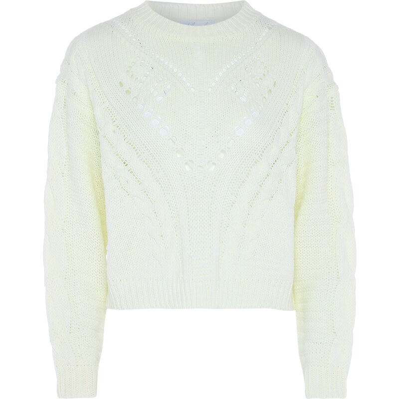 BLONDA Sveter biela ako vlna 54279139