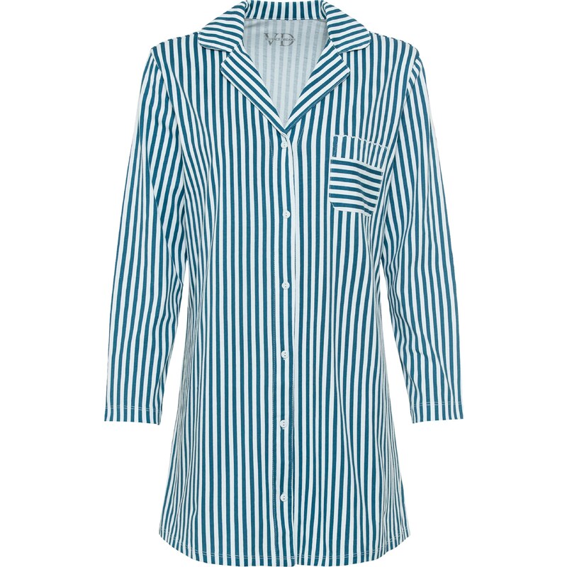 VIVANCE Nočná košieľka modrá / biela 66426984