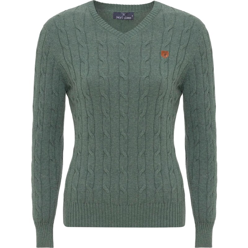 Jacey Quinn Sveter hnedá / petrolejová 54339925