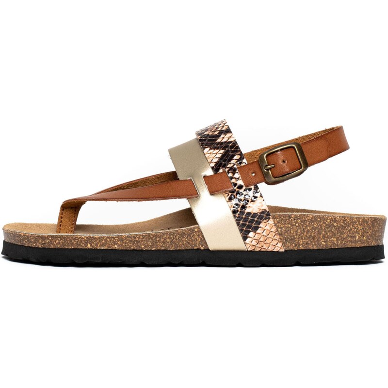 Bayton Remienkové sandále Lajas hnedá / zlatá 63134649