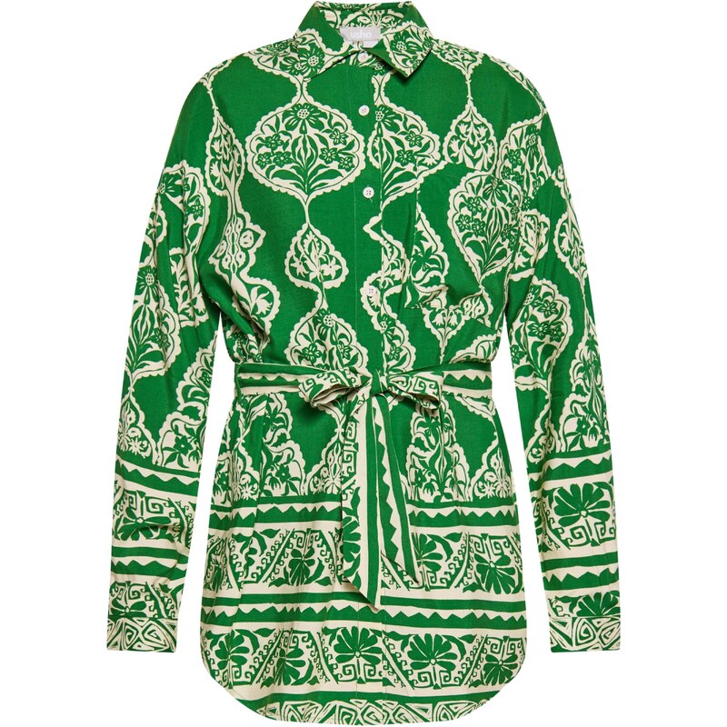 Usha Blúzka béžová / zelená 54309822