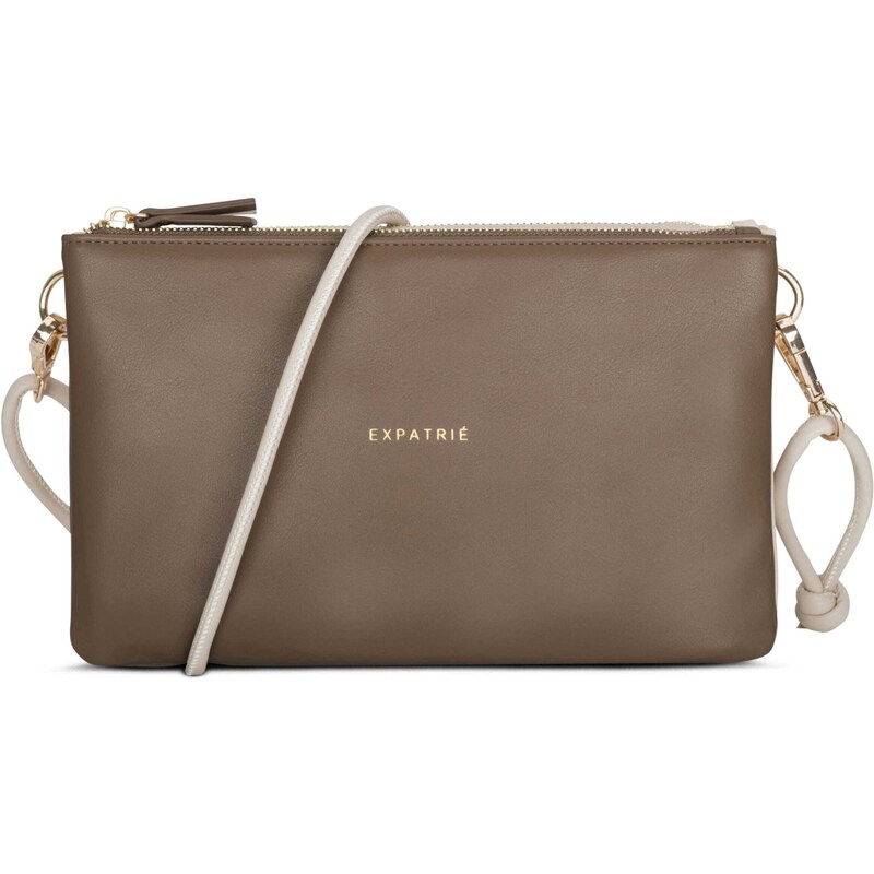 Expatrié Taška cez rameno Emilie béžová / hnedá / zlatá 54309618