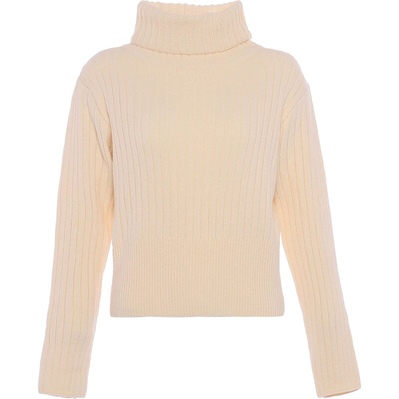 BLONDA Sveter biela ako vlna 54282109