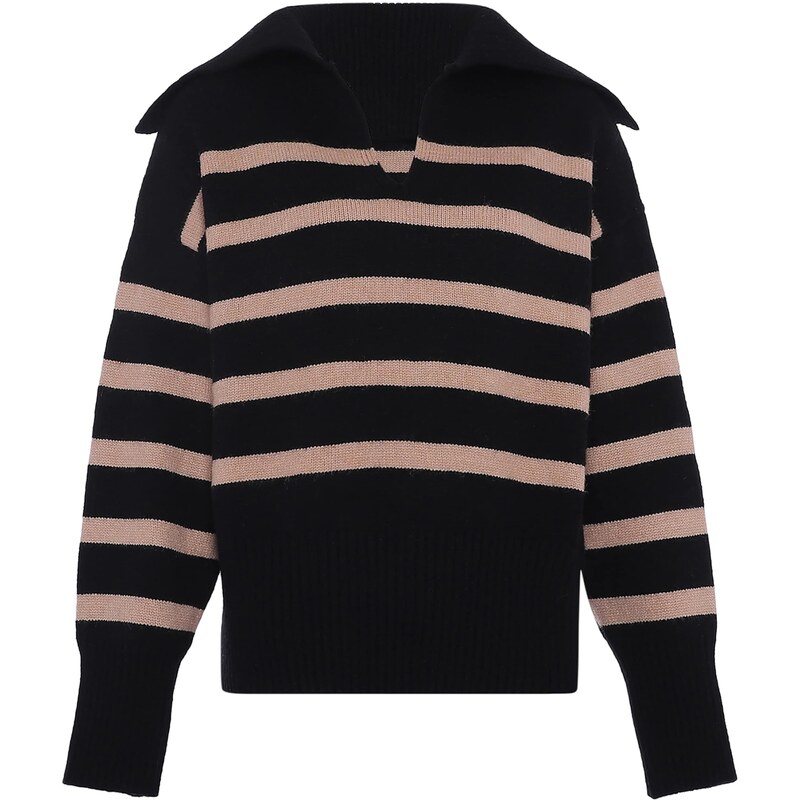 BLONDA Sveter béžová / čierna 54282117